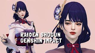 The Sims 4 | RAIDEN SHOGUN GENSHIN IMPACT | + CC Links | Create A Sims