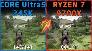 Intel Core Ultra 5 245K vs AMD Ryzen 7 9700X