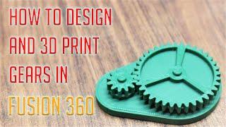 How to design and 3d Print Gears in Fusion 360