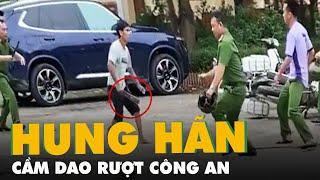 Bắt người hung hãn cầm dao rượt công an ngay trụ sở ủy ban nhân dân thị trấn