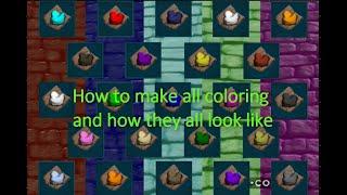 HOW TO MAKE ALL DYES AND HOW THEY LOOK LIKE - ARK Survival Evolved Mobile