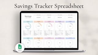 Savings & Sinking Funds Tracker Spreadsheet for Google Sheets - Haye Ameri