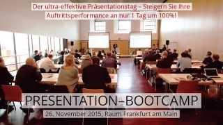 SMAVICON PRESENTATION BOOTCAMP -  Präsentationstraining, Körpersprache, Rhetorik Frankfurt