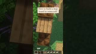 How to build a map board in Minecraft