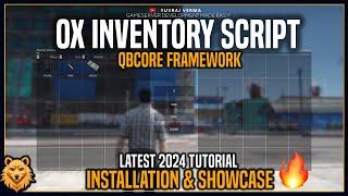 [2024] OX-Inventory Installation | QBCore Framework Tutorial | Free FiveM Inventory Script