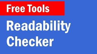 FREE Readability Checker Tool | Written Content Analysis & Reports