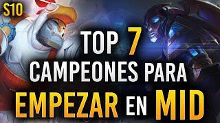 ¡7 MEJORES Campeones para APRENDER a Jugar MID! | Guía League of Legends S10