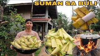 PANGAGAWA NG SUMANG MALAGKIT NA GAWA SA DAHON NG BULI