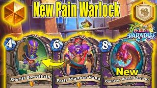 88% Winrate Warlock Legendary Is OP In Pain Warlock Deck At Perils in Paradise | Hearthstone