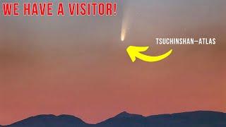 A Glowing Guest: Comet Brighter Than Venus and Stars!