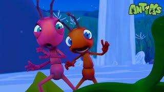 Waterfall! | Antiks | Moonbug No Dialogue Comedy Cartoons for Kids