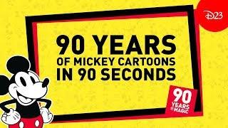 90 Years of Mickey in 90 Seconds