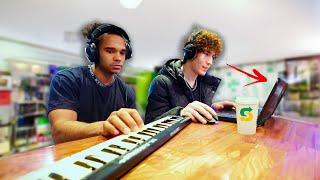 Making The Most Fire Beats Inside Subway