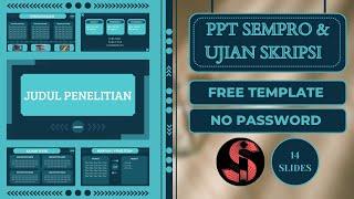 Inspirasi Template Powerpoint Sidang Skripsi dan Seminar Proposal #freetemplate #powerpoint #canva