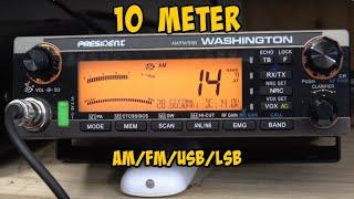 The President Washington 10 Meter Ham Radio. Full Review.