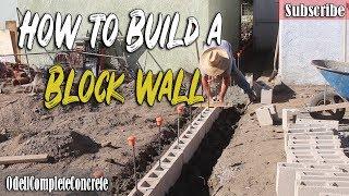 How to Build & Setup a Block wall Foundation Part 3