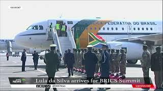 BRICS Summit | Brazil president H.E Mr Luiz Inácio Lula da Silva arrives in SA