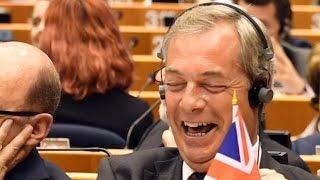 'You all laughed at me': Nigel Farage booed at EU assembly