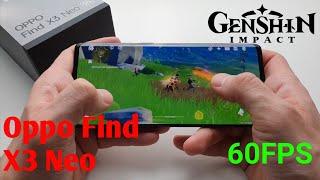 Oppo Find X3 Neo 5G 12/256gb Genshin Impact 60fps Test