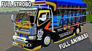 MOD BUSSID TRUCK CANTER FULL STROBO MEDIAFIRE NO PW FULL ANIMASI OLENG SUSPENSI ENAK POLL KI