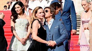 Tom Cruise Flirts with Rebecca Ferguson at Mission Impossible Premiere
