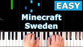  Minecraft - Sweden - Piano Tutorial Easy