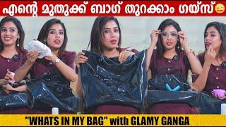 "WHATS IN MY BAG" with GLAMY GANGA  |GINGER MEDIA