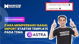 Cara memperbaiki gagal import Starter template WP Astra