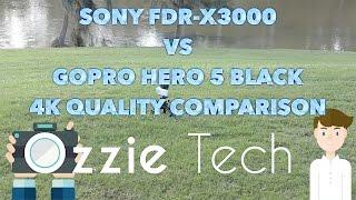 Sony DR-X3000 vs Gopro Hero 5 Black 4K Quality Comparison