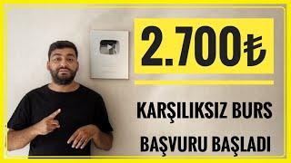 2.700₺ BURS - BURS VEREN KURUMLAR 2024: NAZALI VAKFI BURS BAŞVURUSU (GERİ ÖDEMESİZ BURSLAR)