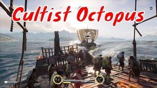 Naval battle with cultist Octopus. Hard difficulty. Assassin's Creed Odyssey