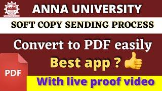 Open book exam soft copy sending process|best app i recommend