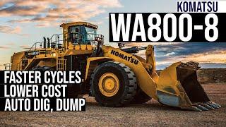 Komatsu's WA800-8 is a Cost and Fatigue-Focused Mining Loader