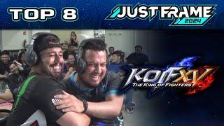 Just Frame 2024 KOFXV Top 8 (Lokof Kr Pako Seis mx Supergrenas Ruben) King of Fighters Tourney