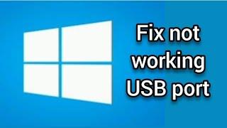 Fix not working USB port