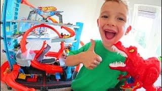 Father & Son GET BIGGEST CAR TRACK EVER! / Hot Wheel City!