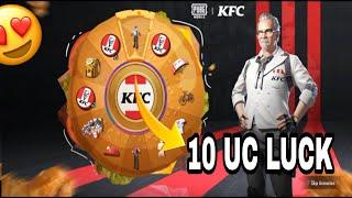 New KFC Spin 10 uc Luck|KFC Spin in PUBG|New KFC crate opening in PUBG