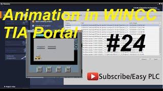 WICC TIA PORTAL HMI Animation, Movement || lesson#24 || PLC programming tutorials for beginners