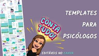 Templates para PSICÓLOGOS - Pack de Artes Editáveis no CANVA!  2023