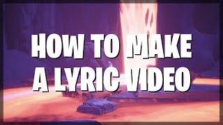 How to make a Lyric Video in Davinci Resolve