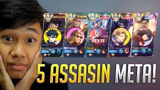 5 ASSASSIN META WITH THIS BROKEN ITEM | WHO WILL GET THE MOST KILL??