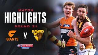 GWS Giants v Hawthorn Highlights | Round 21, 2024 | AFL