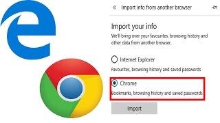 How to import passwords from Chrome to Edge Legacy