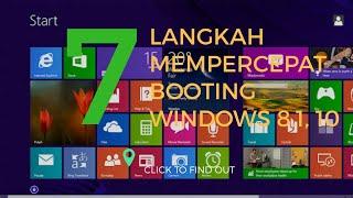 cara mempercepat loading dan startup windows 8.1