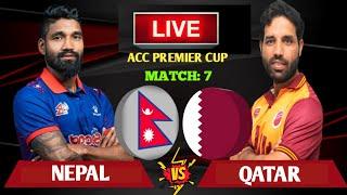 Nepal vs Qatar Acc Premier Cup Live | Nepal vs Qatar T20 Live | Nepal vs Qatar Live Score