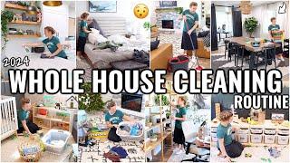 WHOLE HOUSE CLEAN WITH ME! WEEKLY CLEANING ROUTINE | 2024 CLEANING MOTIVATION