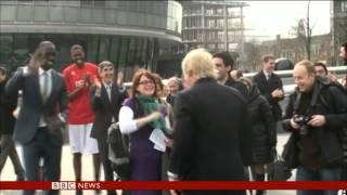 Amazing Boris Johnson Basketball Trick Shot! Hoopsfix Makes BBC News!