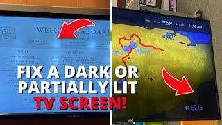 How to Fix a Dark or Partially Lit TV Screen - Common Backlight Failures in LED TVs