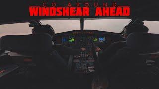 STORM PIA: GO AROUND Windshear ahead! Turbulent approaches and landing from the cockpit