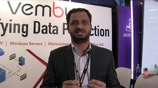 Vembu Technologies #VMworld 2018 - VMblog Interview